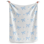 Catami Bow Throw Blanket-Reversible Home Decor Blankets for Couch Sofa Bed Camping 50"x60"