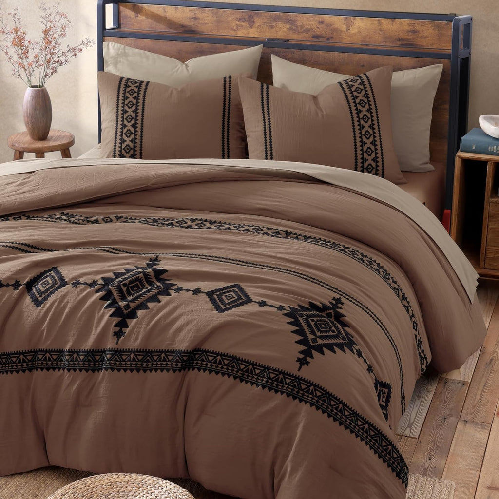 Melex Embroidery Comforter Set