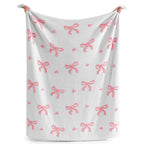 Catami Bow Throw Blanket-Reversible Home Decor Blankets for Couch Sofa Bed Camping 50"x60"